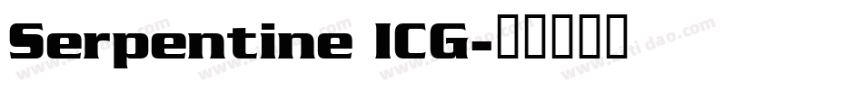 Serpentine ICG字体转换